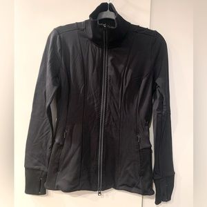 Athleta Black Zip Mock Sweatshirt Jacket Small